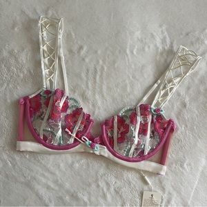 For Love & Lemons Festival Floral Underwire Bra 34C